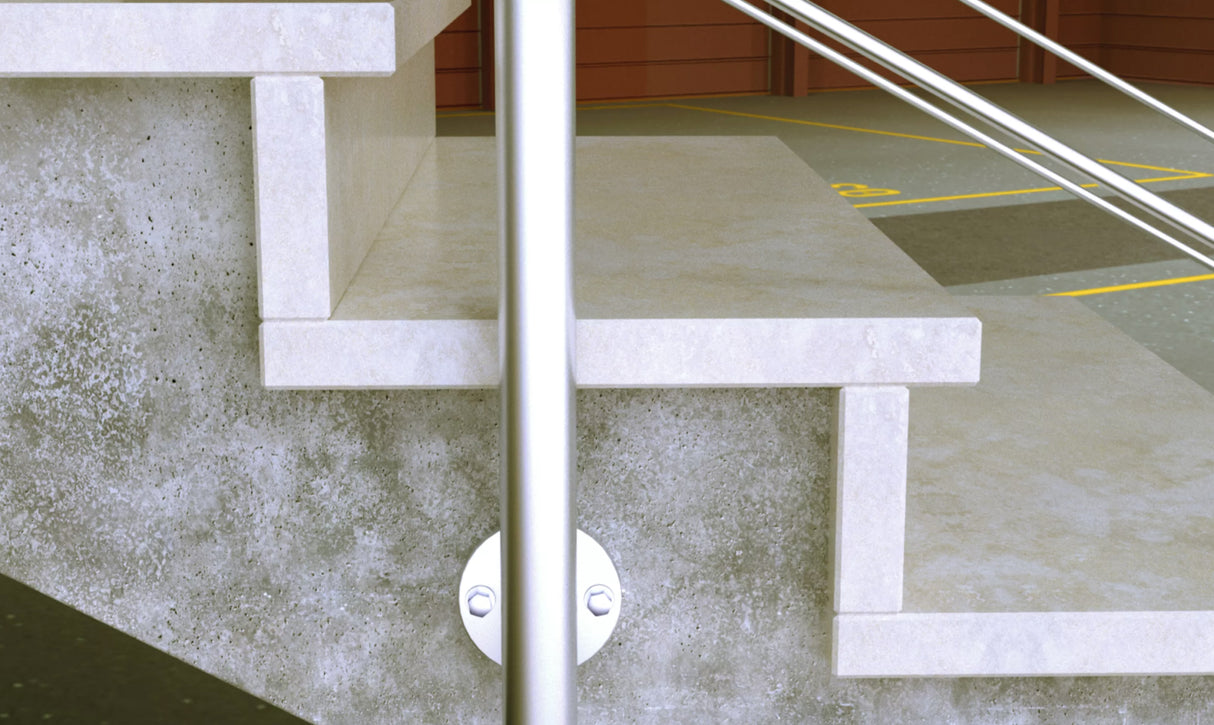 Heavy duty anchor with countersunk screw