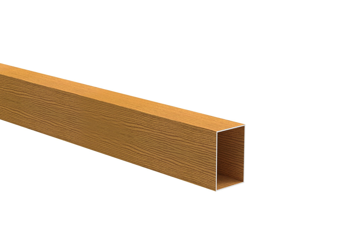 Aluminium fence filler 40x60x1 - 6000mm light oak