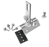 Adjustable metal roof hook