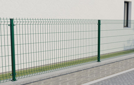 Palo 60x40mm con base ZnPVC 1200mm verde