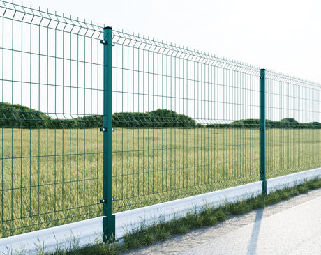 Palo zincato 60x40mm con tappo in PVC, 1800mm - Verde RAL 6005