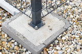 Corner bracket for post ZnPVC 60x40mm black M