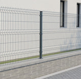 Post 60x40mm with ZnPVC base 1200mm anthracite