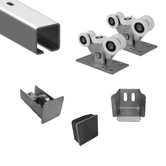 Kit per cancello scorrevole fino a 4m, Zn, NYLON, 60x60mm