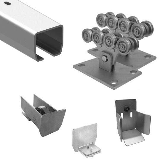 Set per cancello scorrevole fino a 4m, Zn, 70x60mm