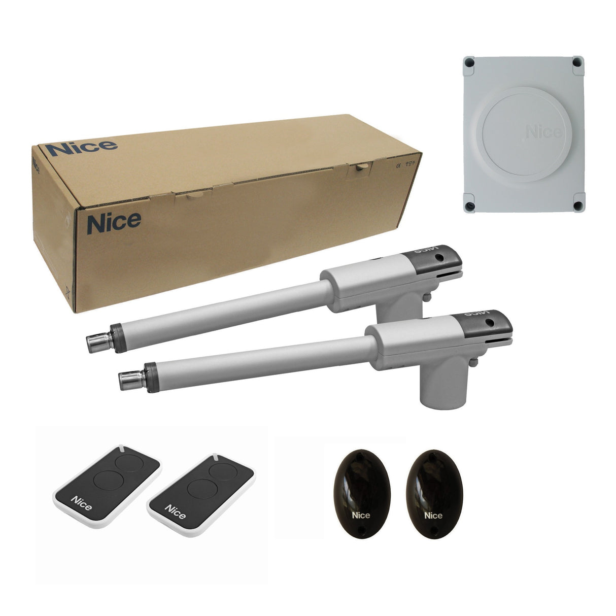 Nice drive for a double-leaf gate, set with photocells