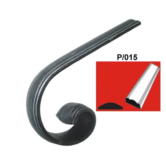 Handle decorative, volute 120x200 P/015, 40x11mm