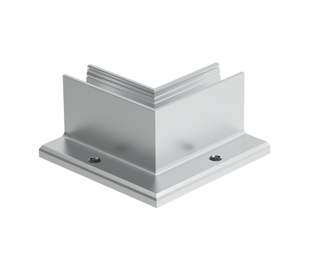 AL. profile, top mount  90° IN corner AL/ELOX/Sati