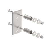 Rectangular side anchoring AISI304, 120x60x51/40x4