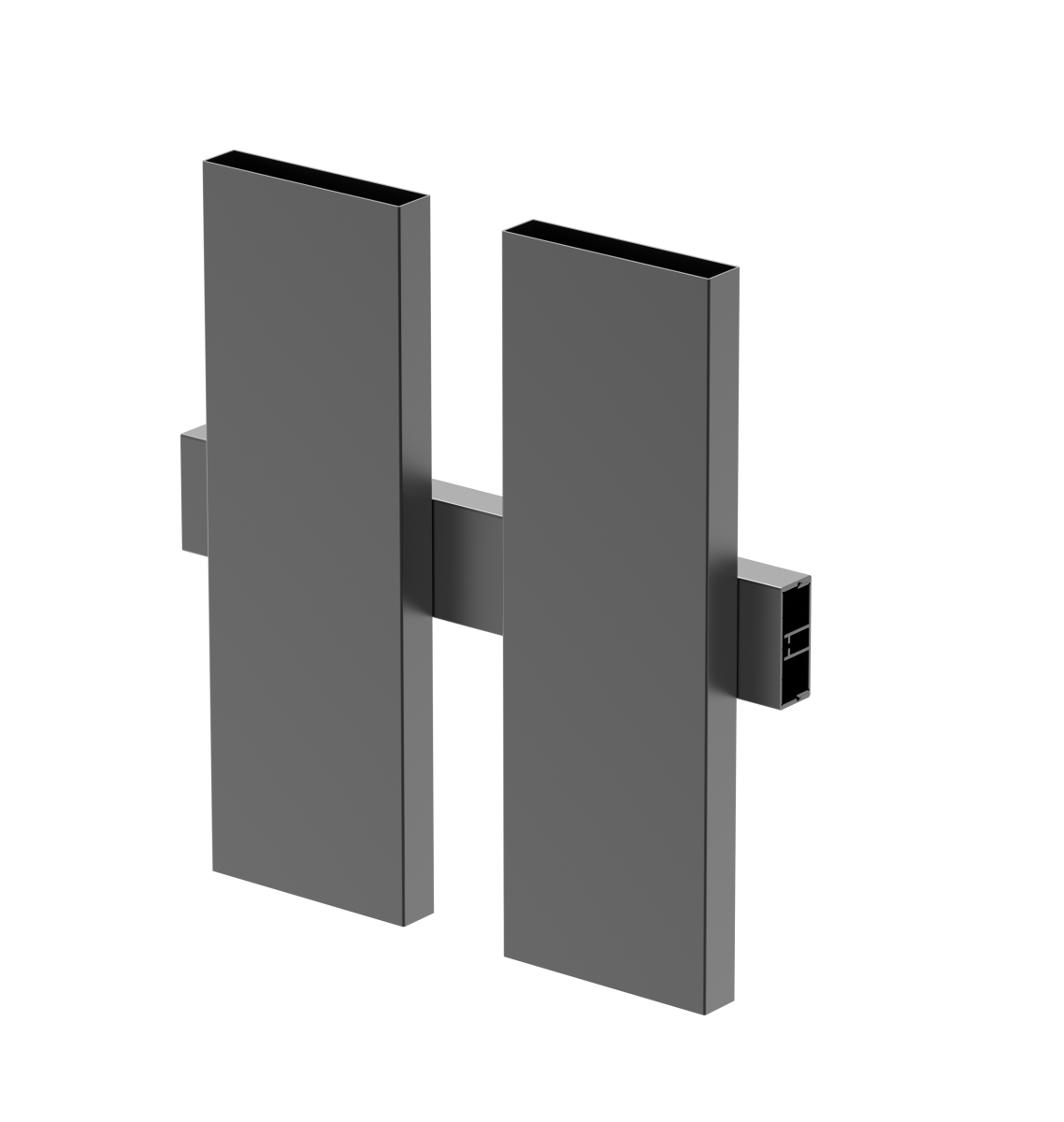 Aluminum U-adapter 45x20-6000mm N
