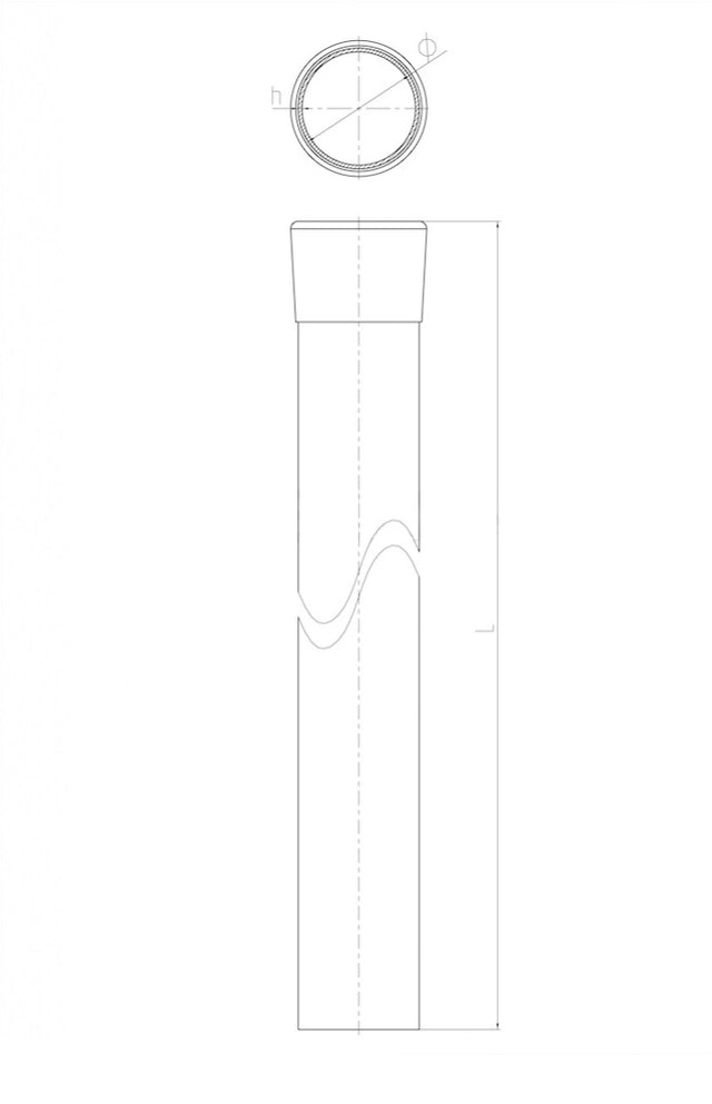 Column ZnPVC RAL 7016 D48mm, 2200x1,5mm