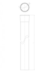 Column ZnPVC RAL 6005 D48mm, 2000x1,5mm