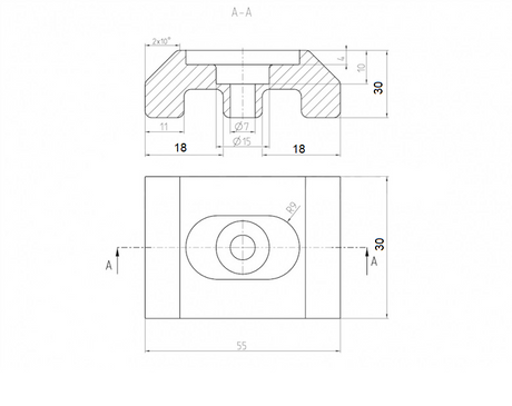 Úchyt na stĺpik 40x60mm PVC zelená