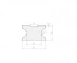 WPC pieno listello di base 40x25x4000mm antracite