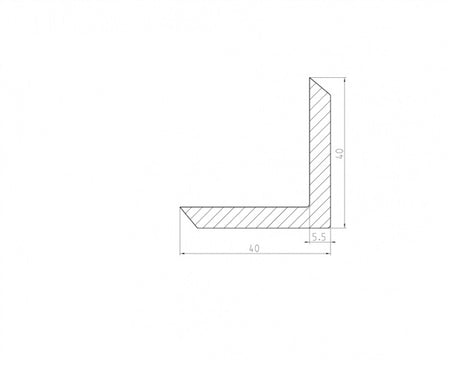 WPC cover strip Nut Lyon 40x40x4000mm