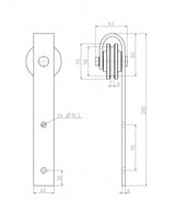 Sliding barn door hardware - "Klasiko"